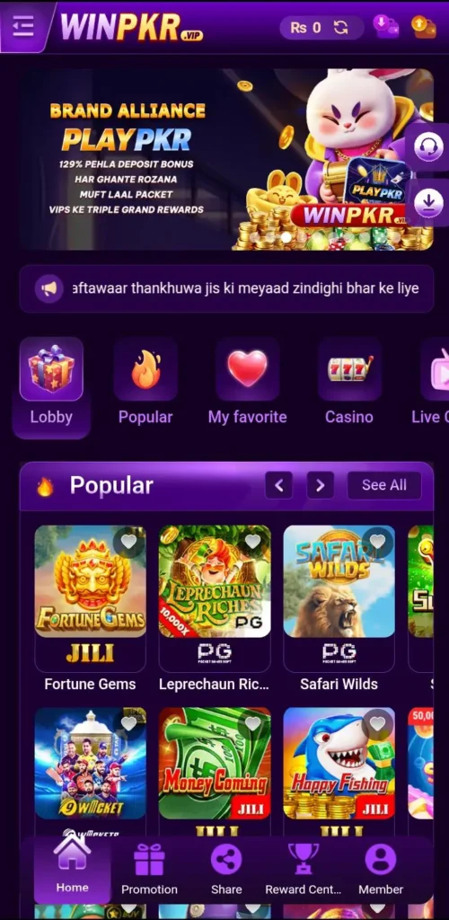 Winpkr Home Image